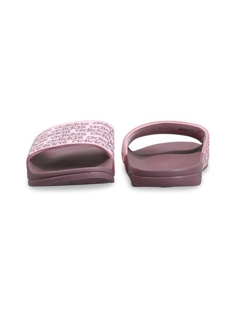 Adidas Women's SPRIGHT Pink Slides - View 3