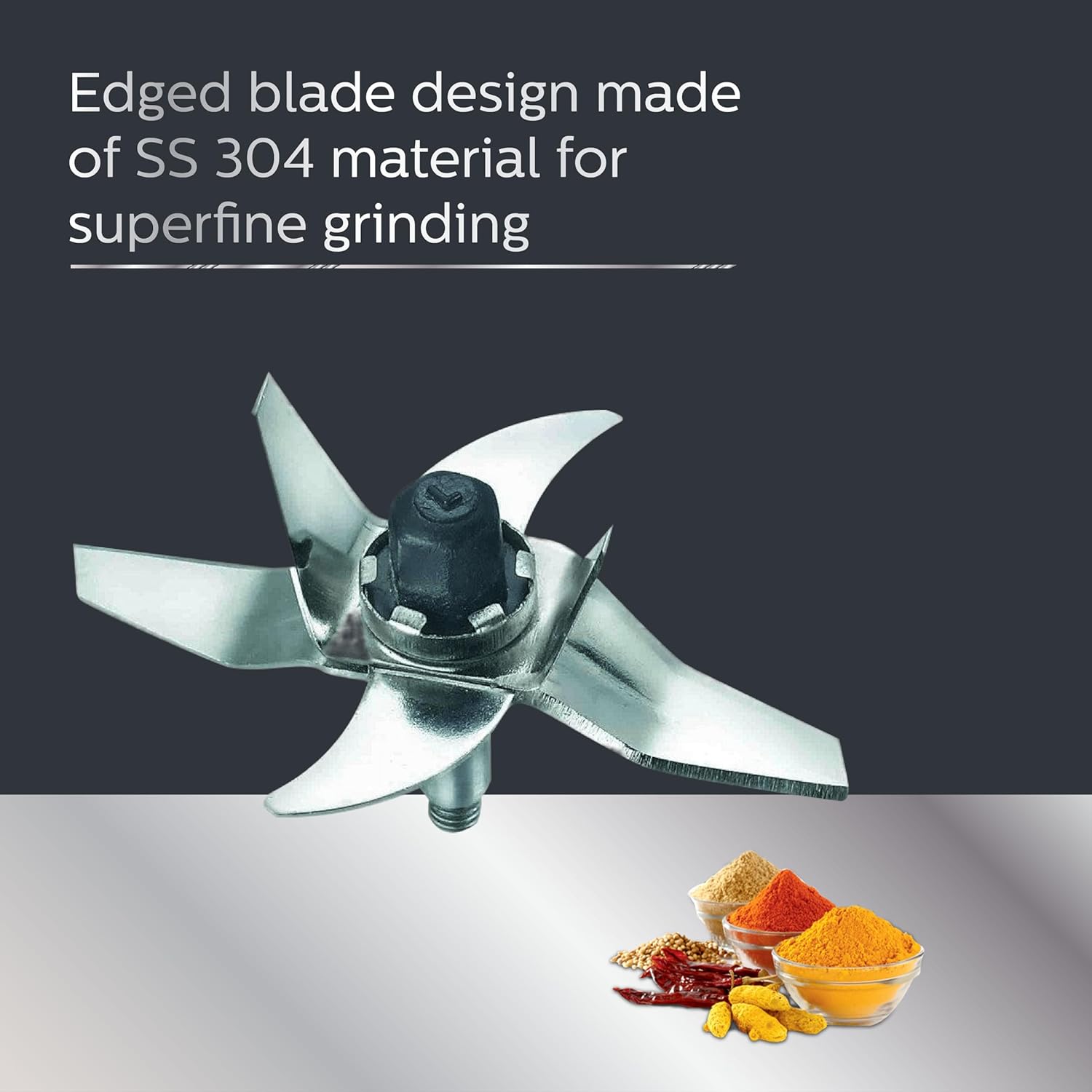 Philips HL7756/01 750 Watt Mixer Grinder, 3 Stainless Steel Multipurpose Jars with 3 Speed Control and Pulse function (Black) - View 2