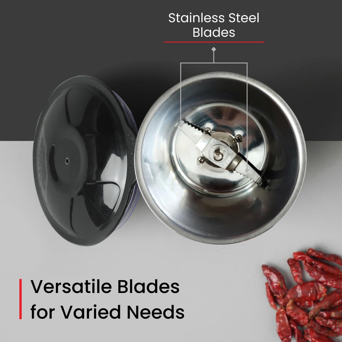 Prestige 750 Watts Iris Plus Mixer Grinder With 4 Jars (3 Stainless Steel Jars 1 Juicer Jar)| 4 Super Efficient Stainless Blades| - View 2