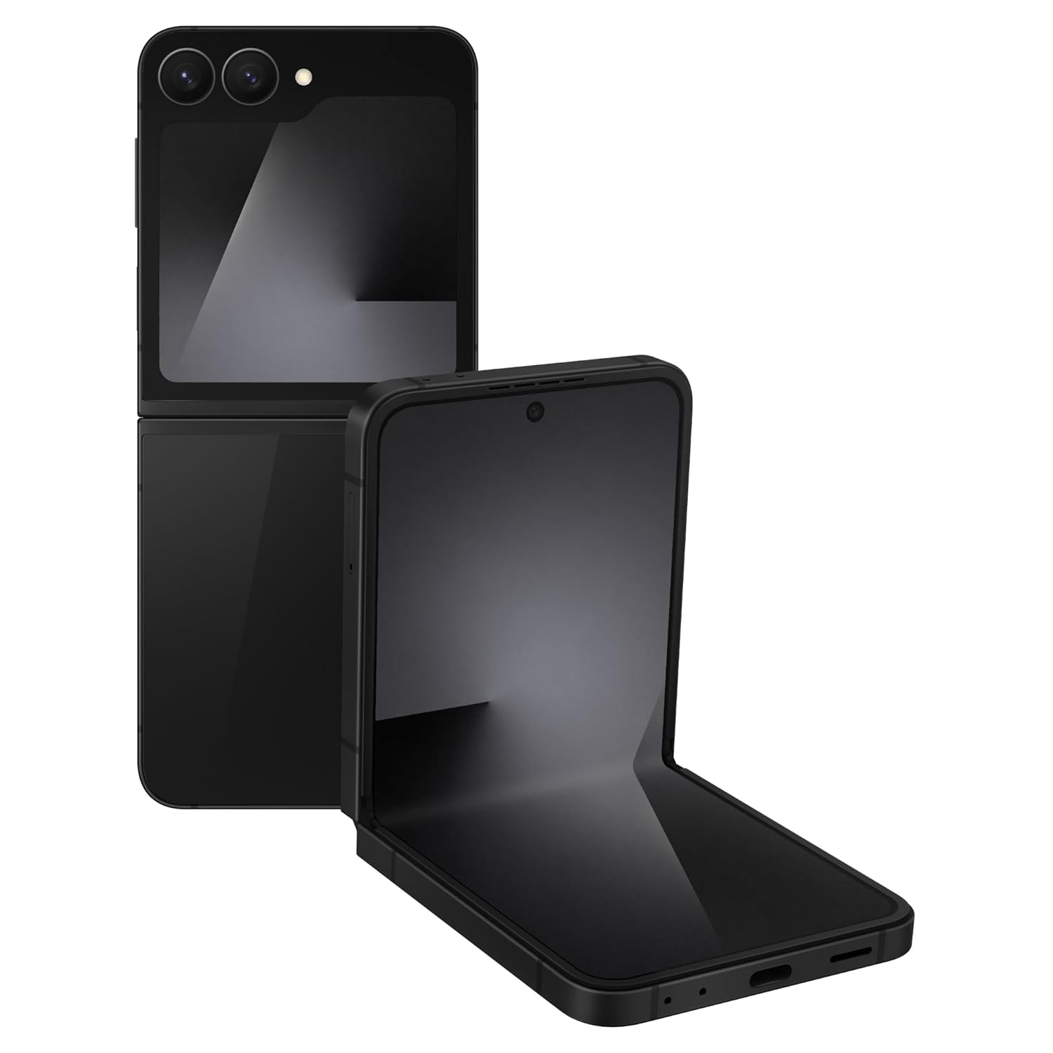 Samsung Galaxy Z Flip7 FE 5G Smartphone with Galaxy AI (Black, 8GB RAM, 128GB Storage), Ultra Sleek Compact Design, 50MP High-Resolution FlexCam, Long-Lasting 4000 mAh Battery, All-New One UI 8