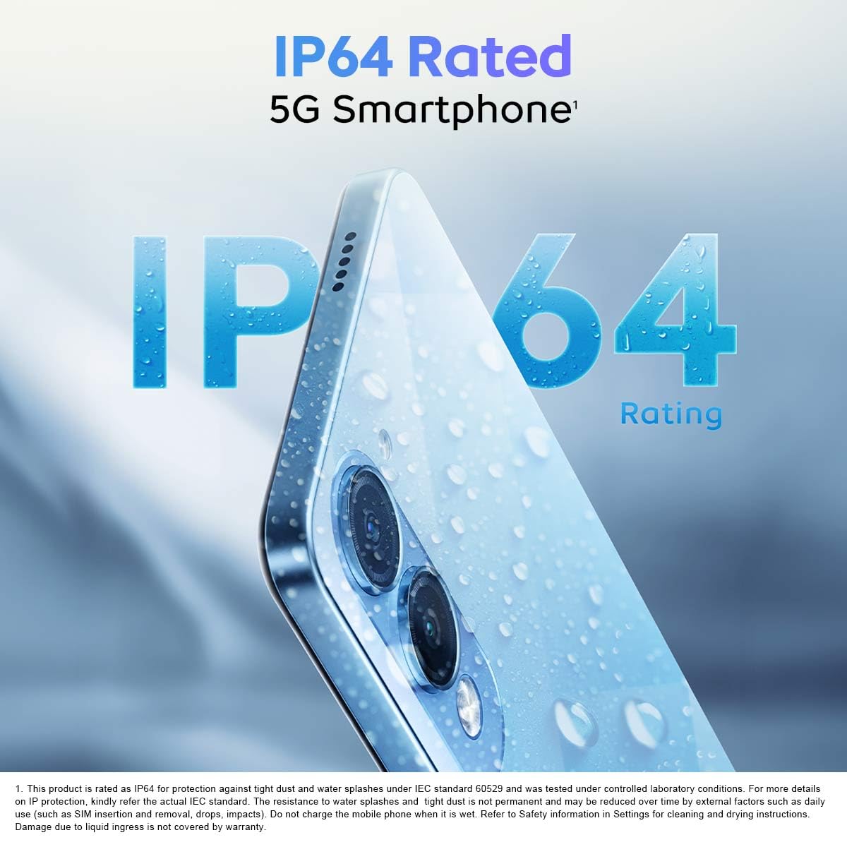 iQOO Z10 Lite 5G (Cyber Green, 6GB RAM, 128GB Storage) | 6000 mAh Battery | Dimensity 6300 5G Processor with 433K* AnTuTu Score | IP64 Rated & Military Grade Shock-Resistance* - View 3